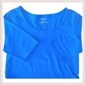 MOTHERHOOD MATERNITY BLUE TOP